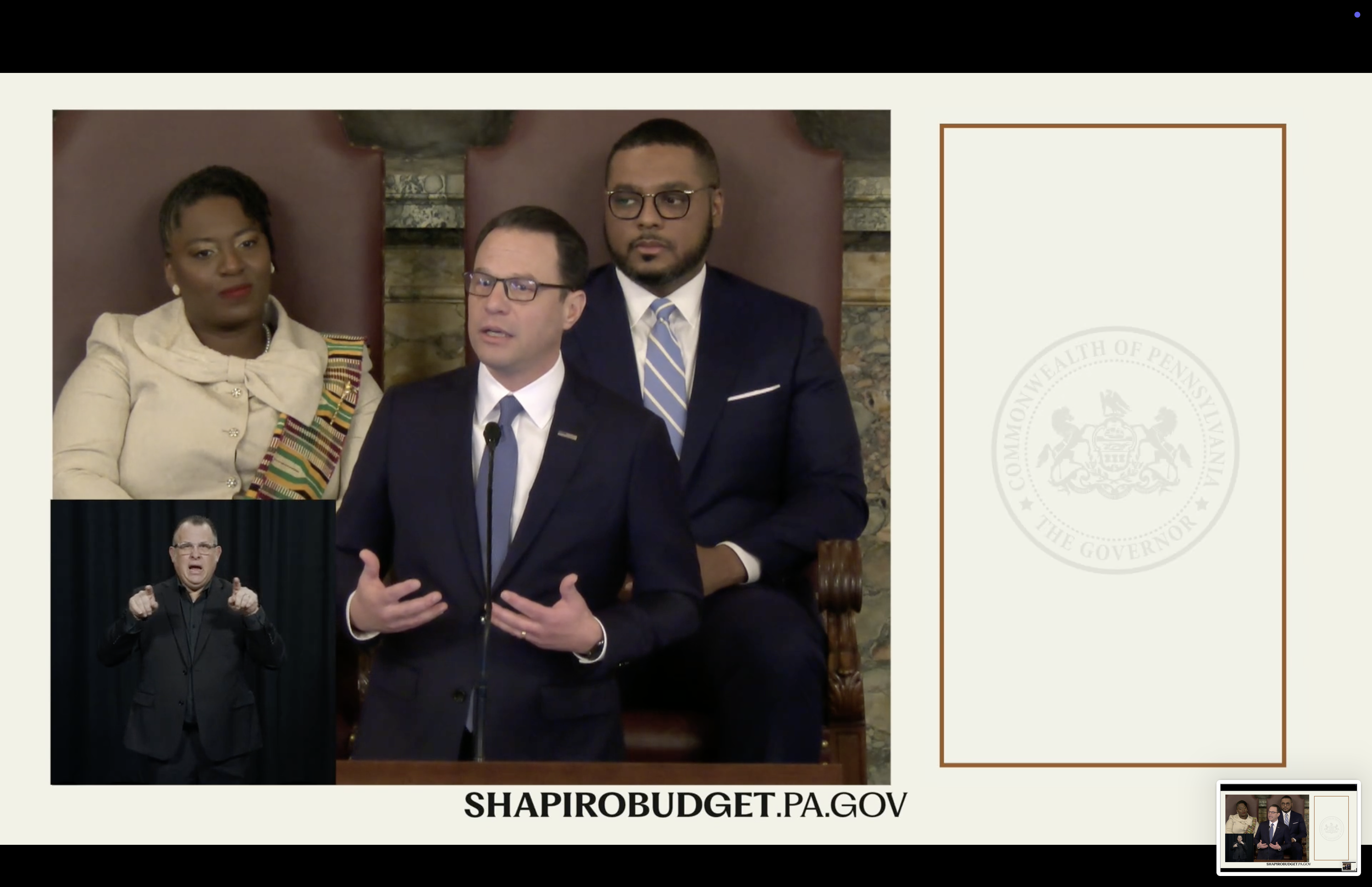 Gov. Josh Shapiro delivers FY26 budget address